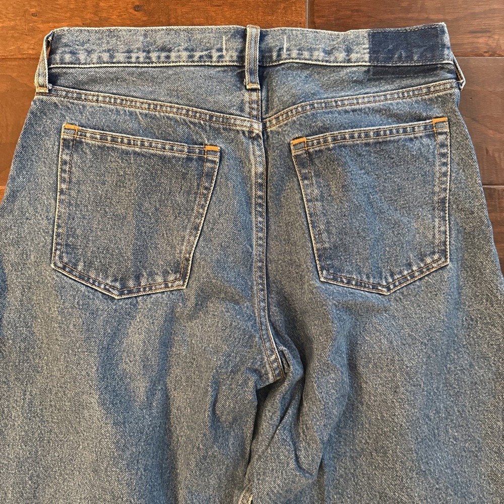 Abercrombie & Fitch Curve Love The Barrel Jean Mid Rise Medium Wash Size 27R - Picture 5 of 5